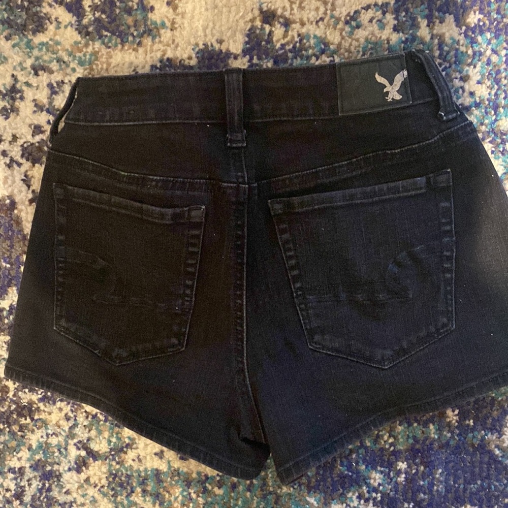 Black jean shorts - Picture 3 of 3